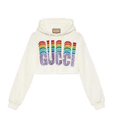 rainbow gucci hoodie.